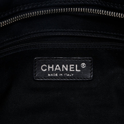 CHANEL No. 11 Wild Stitch Leather 2006-2008 Shoulder Bag black WS20212