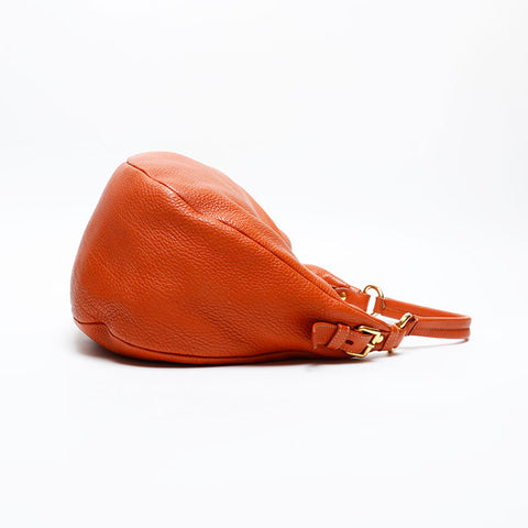 PRADA leather Shoulder Bag Orange WS20214