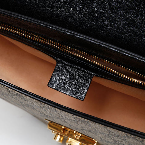 GUCCI GG supreme flap Shoulder Bag beige WS20220