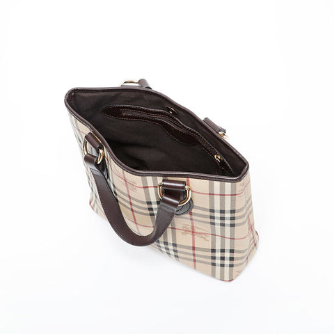 BURBERRY Nova Check Handbag beige WS20221
