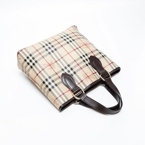 BURBERRY Nova Check Handbag beige WS20221