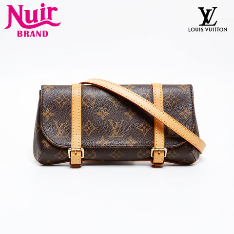 LOUIS VUITTON Monogram Pochette Marel Porto 2005 Waist bag Brown WS20222