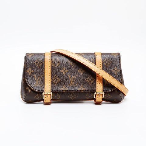LOUIS VUITTON Monogram Pochette Marel Porto 2005 Waist bag Brown WS20222