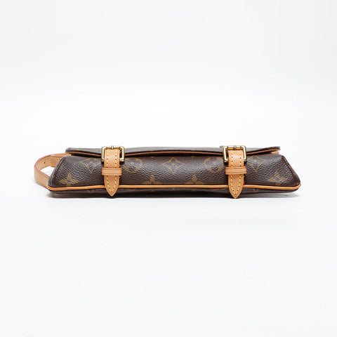 LOUIS VUITTON Monogram Pochette Marel Porto 2005 Waist bag Brown WS20222