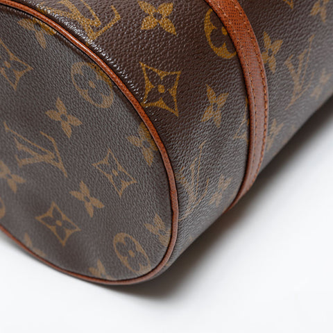 LOUIS VUITTON Monogram Papillon 26 1999 Handbag Brown WS20223