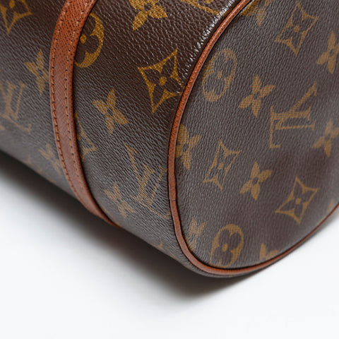 LOUIS VUITTON Monogram Papillon 26 1999 Handbag Brown WS20223