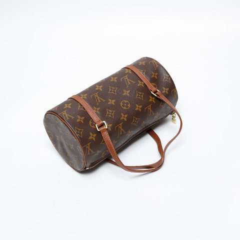 LOUIS VUITTON Monogram Papillon 26 1999 Handbag Brown WS20223