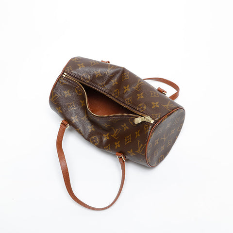 LOUIS VUITTON Monogram Papillon 26 1999 Handbag Brown WS20224