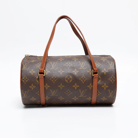 LOUIS VUITTON Monogram Papillon 26 1999 Handbag Brown WS20224