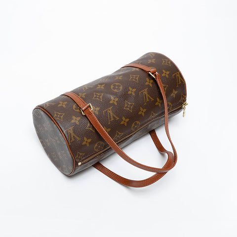 LOUIS VUITTON Monogram Papillon 26 1999 Handbag Brown WS20224