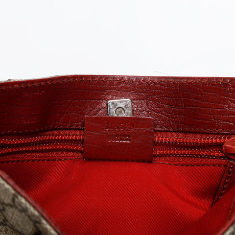 GUCCI GG Supreme Mini Red Handbag beige WS20227