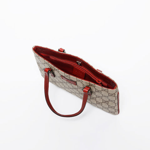 GUCCI GG Supreme Mini Red Handbag beige WS20227