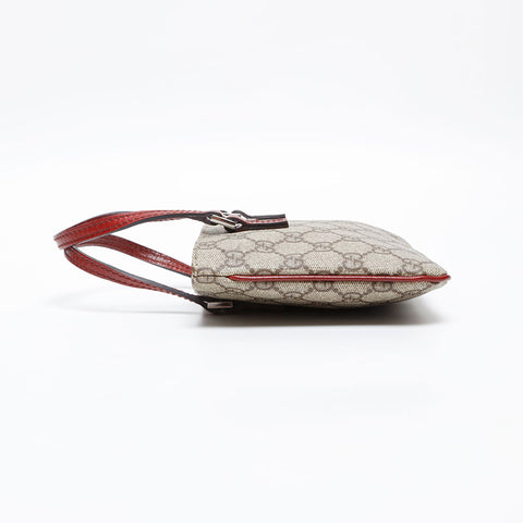 GUCCI GG Supreme Mini Red Handbag beige WS20227