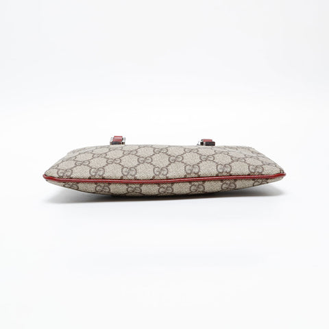 GUCCI GG Supreme Mini Red Handbag beige WS20227
