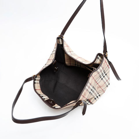 BURBERRY Nova Check Shoulder Bag beige WS20228