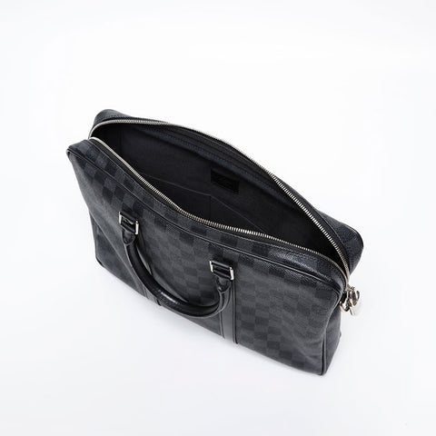 LOUIS VUITTON Damier Graphite PDJ Porte Document Jour Handbag black WS20230