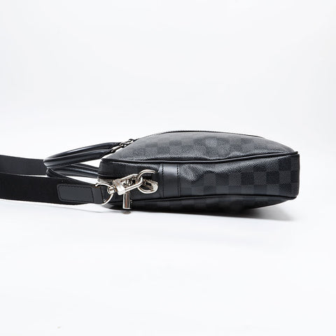 LOUIS VUITTON Damier Graphite PDJ Porte Document Jour Handbag black WS20230