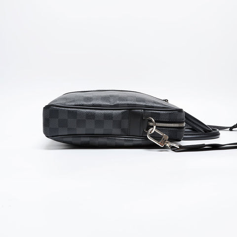 LOUIS VUITTON Damier Graphite PDJ Porte Document Jour Handbag black WS20230