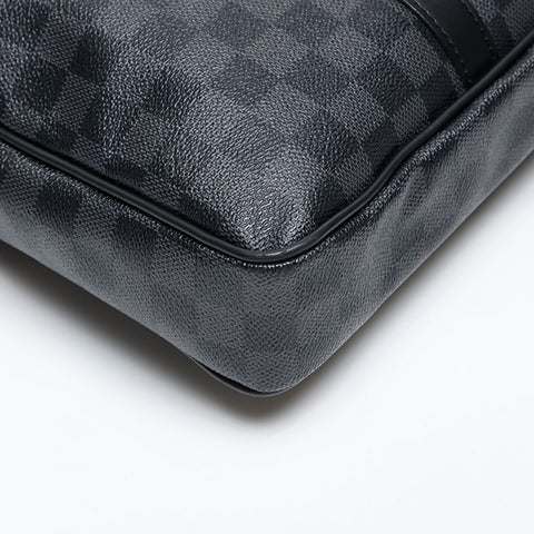 LOUIS VUITTON Damier Graphite PDJ Porte Document Jour Handbag black WS20230