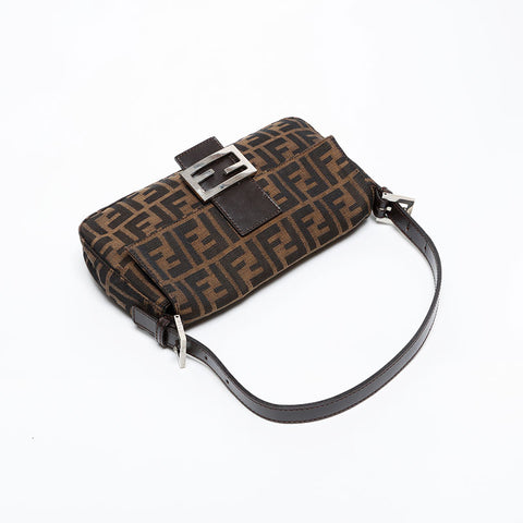 フェンディ FENDI ズッカ マンマバケット　 ショルダーバッグ ブラウン WS20231