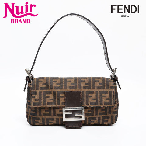 フェンディ FENDI ズッカ マンマバケット　 ショルダーバッグ ブラウン WS20231