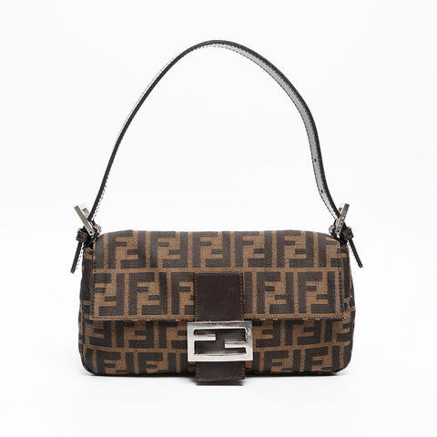 フェンディ FENDI ズッカ マンマバケット　 ショルダーバッグ ブラウン WS20231