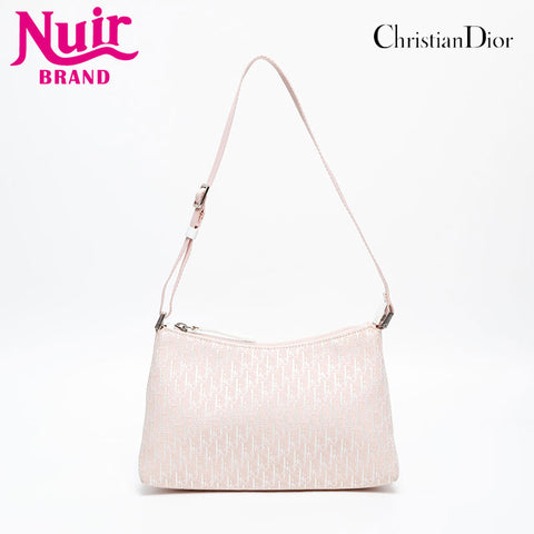 クリスチャンディオール Christian Dior トロッター キャンバス ショルダーバッグ ピンク WS20232