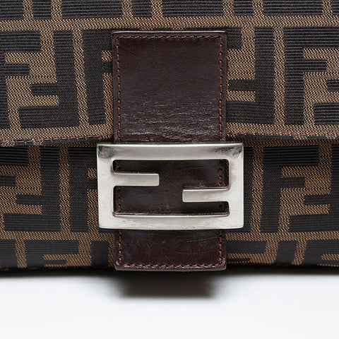 FENDI Zucca mamma bucket Shoulder Bag Brown WS20237