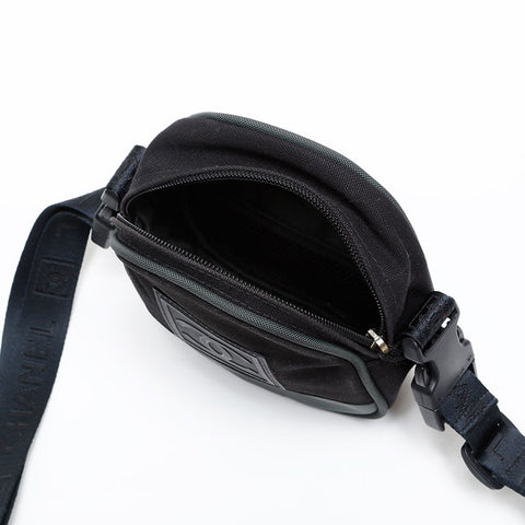 CHANEL No.8 2003-2004 COCO Mark Sports Line Shoulder Bag black WS20238