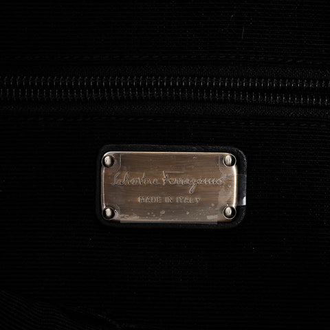 Salvatore Ferragamo Vara Ribbon Leather Shoulder Bag black WS20239