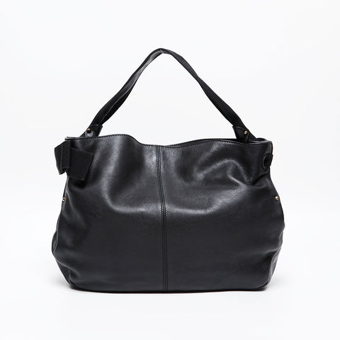 Salvatore Ferragamo Vara Ribbon Leather Shoulder Bag black WS20239