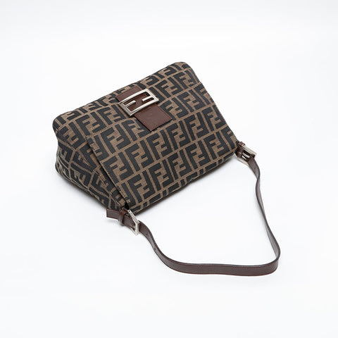 FENDI Zucca mamma bucket Shoulder Bag Brown WS20241