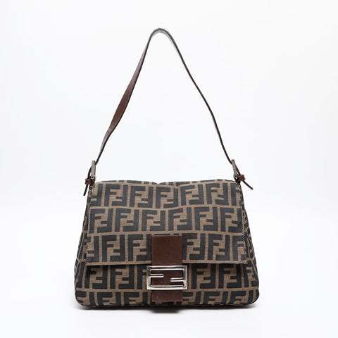 FENDI Zucca mamma bucket Shoulder Bag Brown WS20241