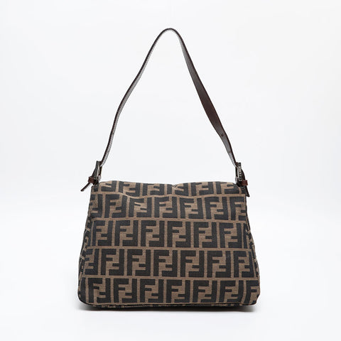 FENDI Zucca mamma bucket Shoulder Bag Brown WS20241