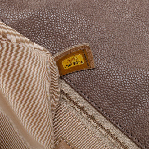 CHANEL Caviar Skin Leather Wild Stitch 15 Series 2011-2012 Shoulder Bag gray WS20242