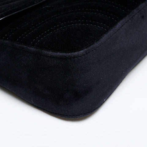 GUCCI GG Marmont Velour Chain Shoulder Bag black WS20243
