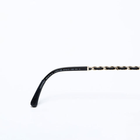 CHANEL Chain Clear Glasses black WS20248