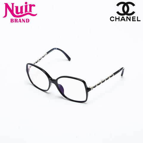 CHANEL Chain Clear Glasses black WS20248