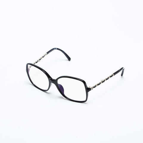 CHANEL Chain Clear Glasses black WS20248