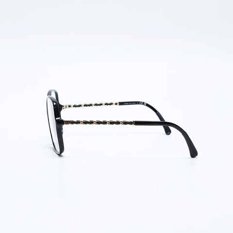 CHANEL Chain Clear Glasses black WS20248