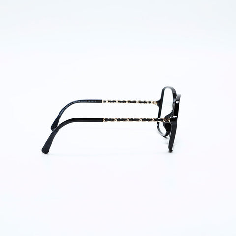 CHANEL Chain Clear Glasses black WS20248
