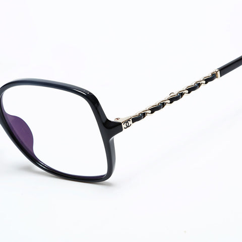 CHANEL Chain Clear Glasses black WS20248