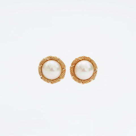 Christian Dior Pearl Earring gold WS20257