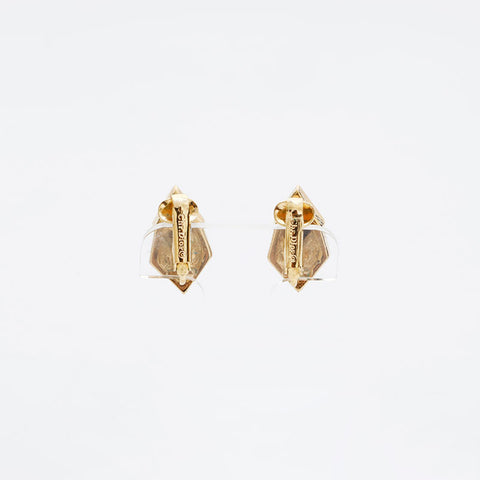 Christian Dior Rhinestone Earring gold WS20258