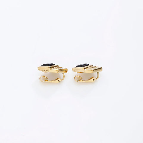 Christian Dior Rhinestone Earring gold WS20258