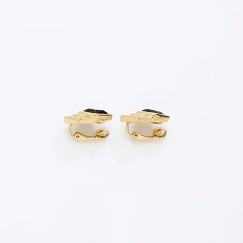 Christian Dior Rhinestone Earring gold WS20258