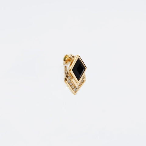 Christian Dior Rhinestone Earring gold WS20258