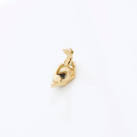 Christian Dior Rhinestone Earring gold WS20258