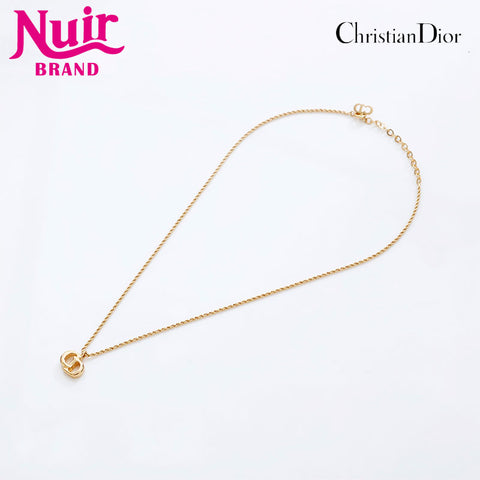 Christian Dior CD logo Necklace gold WS20262