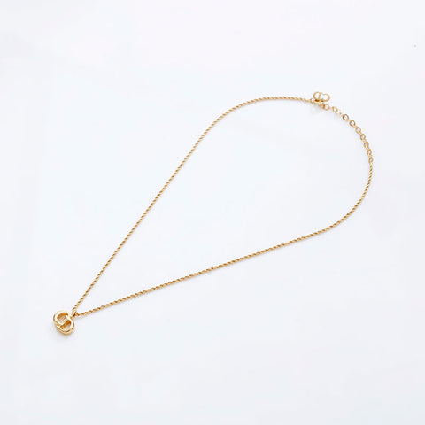 Christian Dior CD logo Necklace gold WS20262